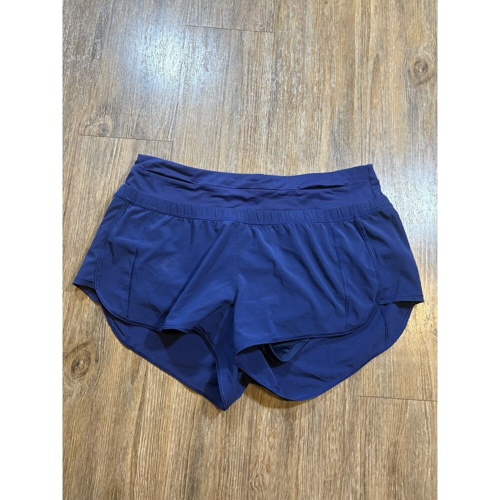 Lululemon 8 Fast Lane Shorts Navy Blue